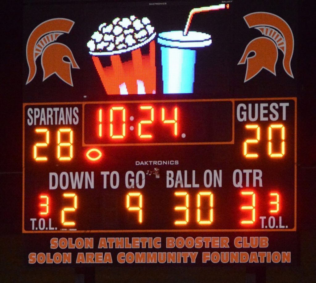 Spartan Stadium Scoreboard