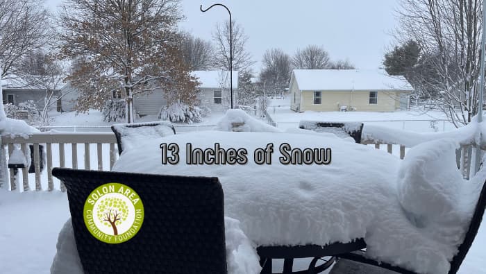 13 Inches of Snow - Is That a Record?